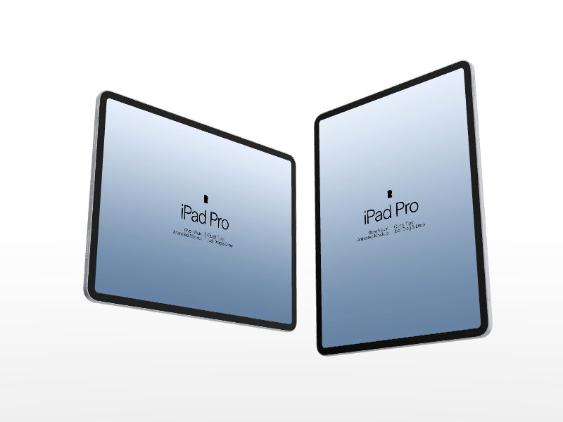 iPad Pro #006 Mockup in River Visual tablet mockup preview