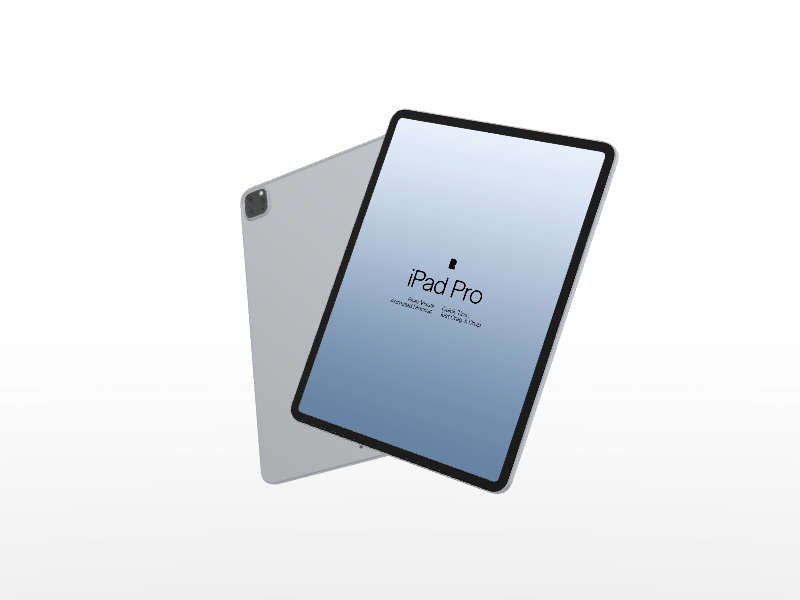 iPad Pro #008 Mockup in River Visual preview in River Visual