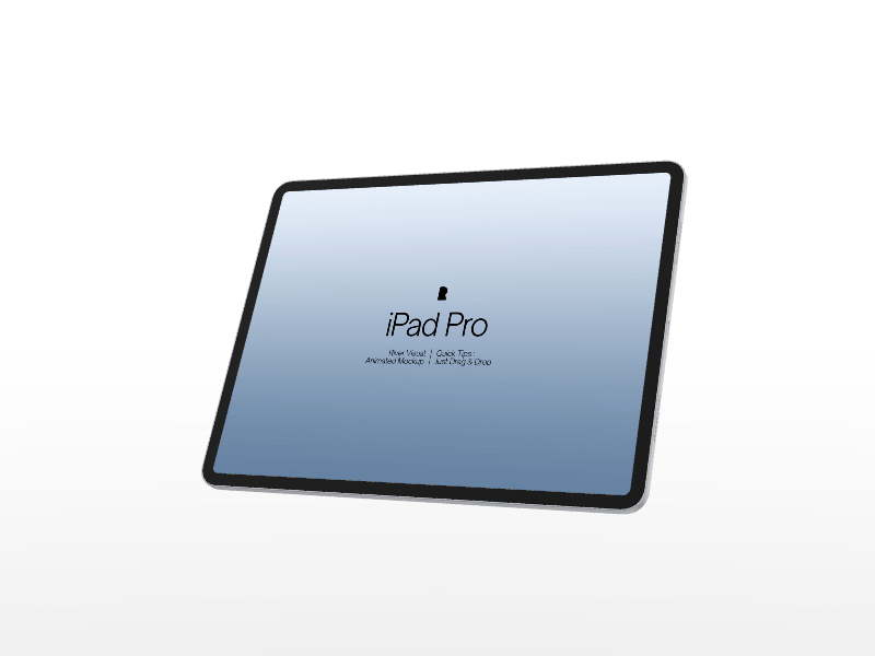 iPad Pro #009 Mockup in River Visual tablet mockup preview