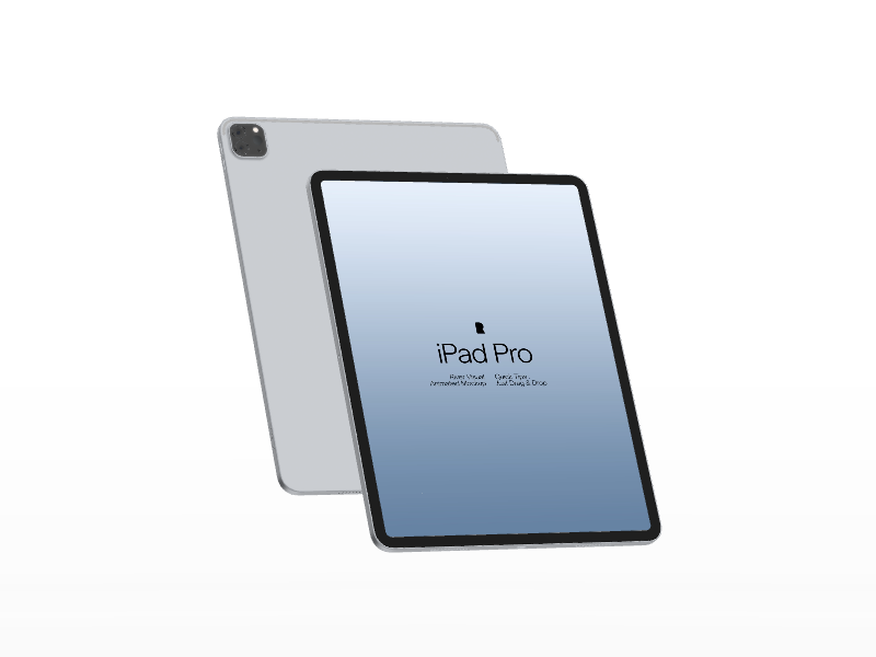 iPad Pro #010 Mockup in River Visual tablet mockup preview