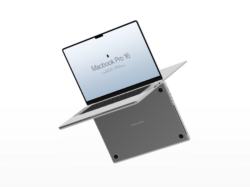 Macbook Pro 16 #001 Mockup in River Visual preview in River Visual