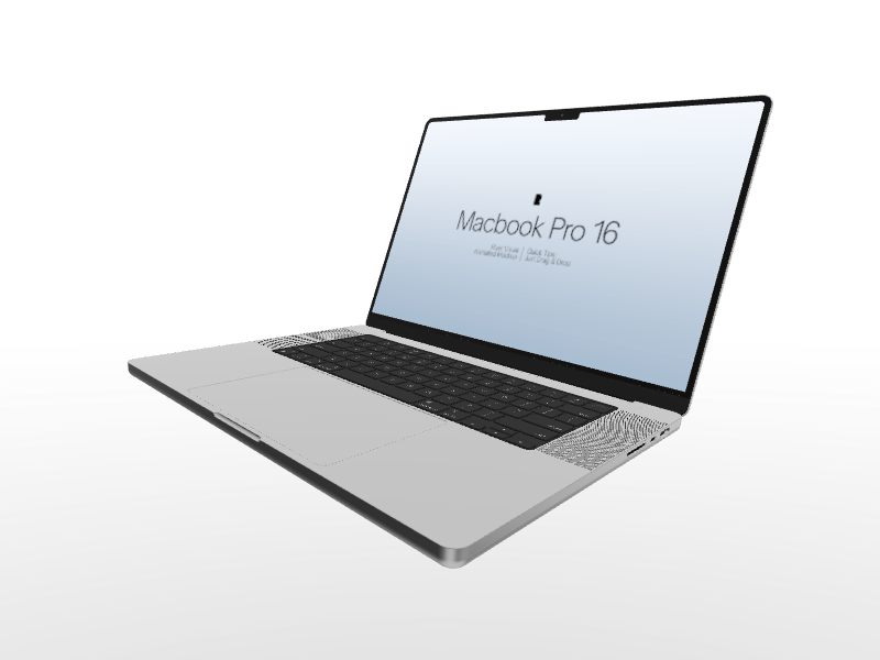 Macbook Pro 16 #002 Mockup in River Visual preview in River Visual