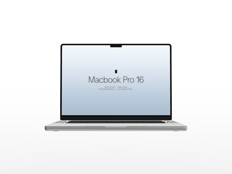 Macbook Pro 16 #006 Mockup in River Visual preview in River Visual