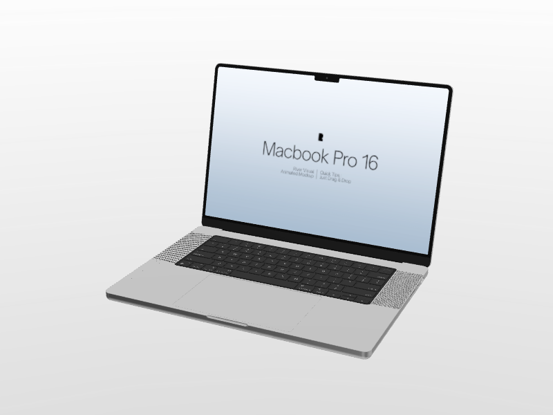 Macbook Pro 16 #010 Mockup in River Visual preview in River Visual